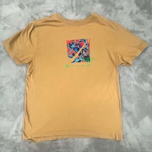 Nike The Nike Tee Graphic T Shirt Earth Tone Mens Medium Worldwide Swoosh